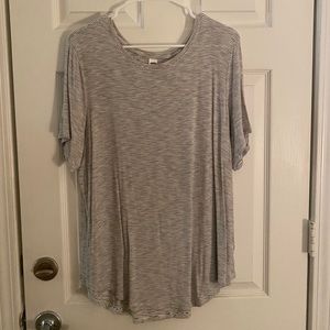 oversized striped tee